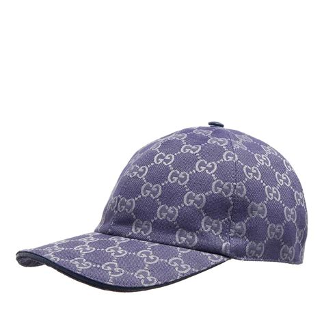 gucci kappe blume|GG canvas baseball hat in blue and grey .